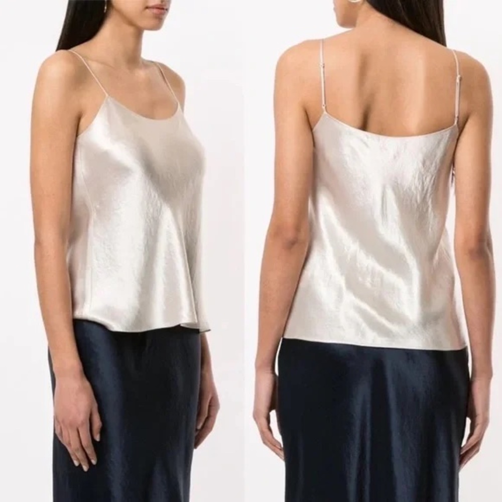 Vince Champagne Satin Camisole Top